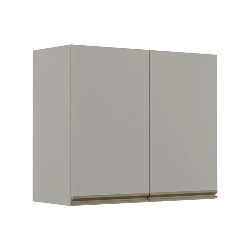 Módulo Armário Aéreo 68x80 2 Portas 100% MDF  Cozinha Modulada Gold Robel Fendi/Fendi