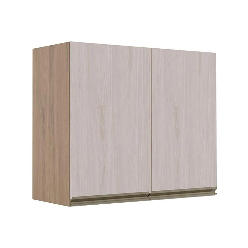 Módulo Armário Aéreo 68x80 2 Portas 100% MDF Cozinha Modulada Gold Robel Hanover/Aspen