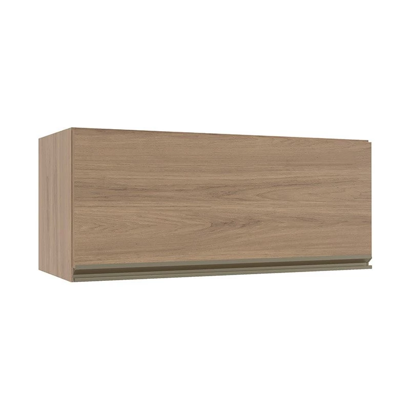 Módulo Armário Aéreo 80cm Porta Basculante 100% MDF Cozinha Modulada Gold Robel Hanover/Hanover