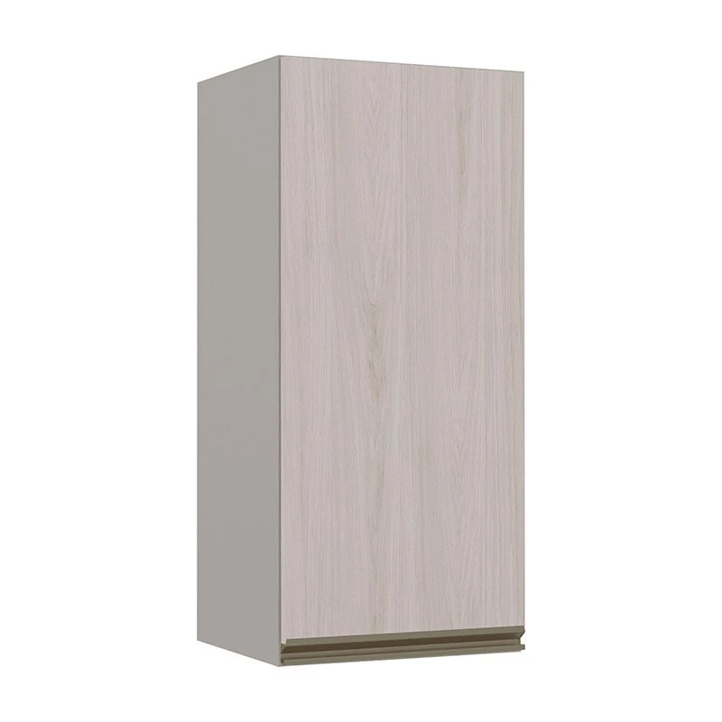 Módulo Armário Aéreo 88x40 1 Porta 100% MDF Cozinha Modulada Gold Robel Fendi/Aspen