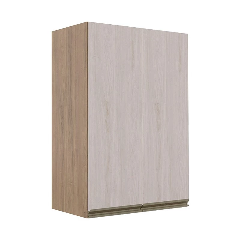 Módulo Armário Aéreo 88x60 2 Portas 100% MDF Cozinha Modulada Gold Robel Hanover/Aspen