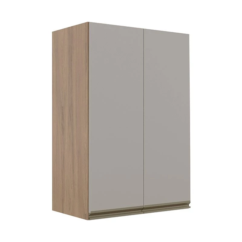 Módulo Armário Aéreo 88x60 2 Portas 100% MDF Cozinha Modulada Gold Robel Hanover/Fendi