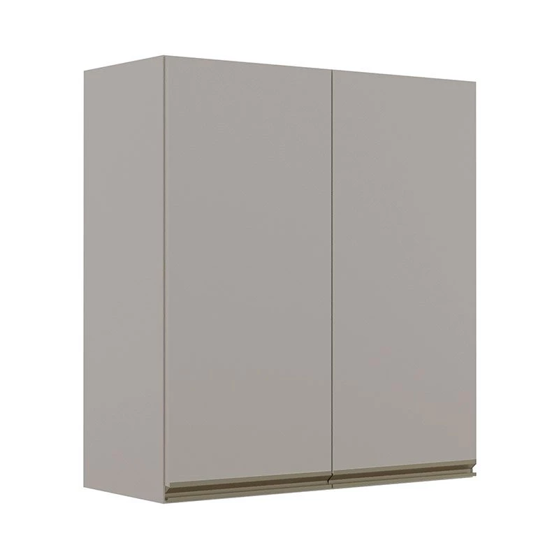 Módulo Armário Aéreo 88x80 2 Portas 100% MDF  Cozinha Modulada Gold Robel Fendi/Fendi