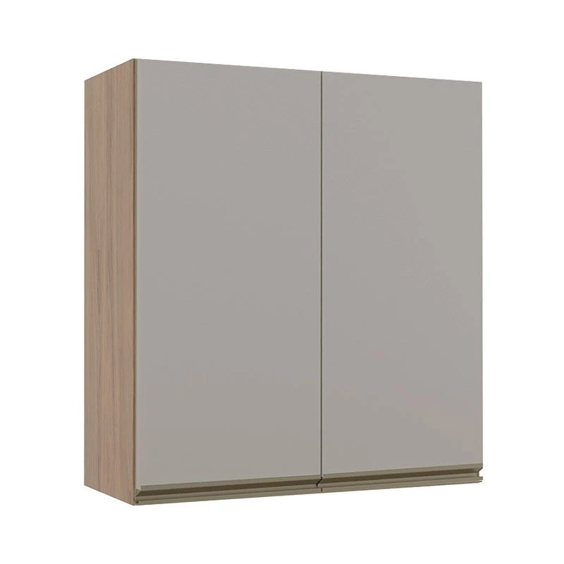 Módulo Armário Aéreo 88x80 2 Portas 100% MDF Cozinha Modulada Gold Robel Hanover/Fendi