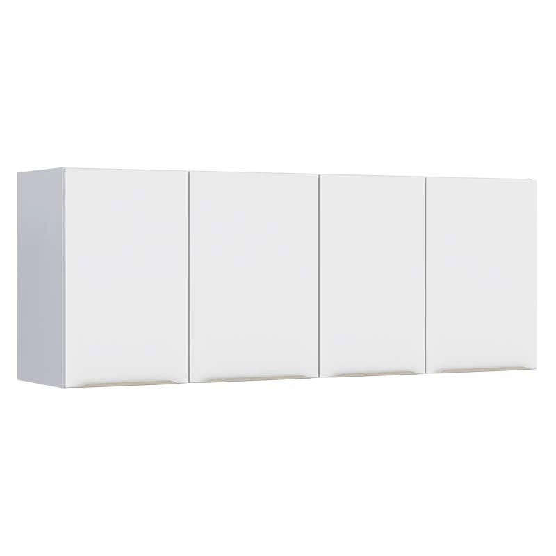 Armário Aéreo de Aço Para Pia 150cm 4 Portas Flora Cozimax Branco