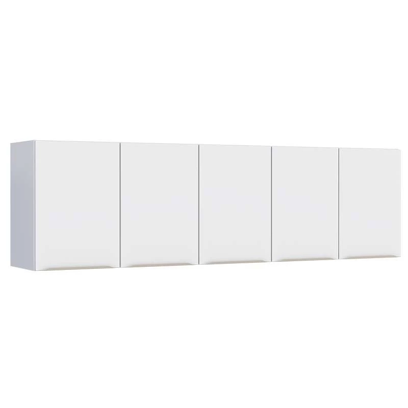 Armário Aéreo de Aço Para Pia 200cm 5 Portas Flora Cozimax Branco