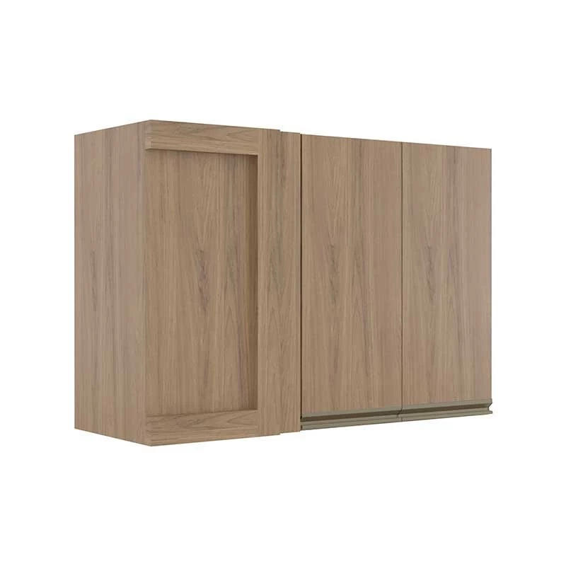 Módulo Armário Aéreo 68x100 Canto Reto Direito 100% MDF Cozinha Modulada Gold Robel Hanover/Hanover