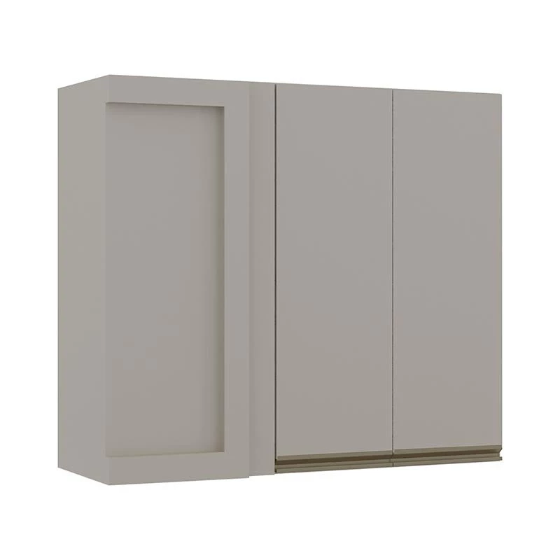 Módulo Armário Aéreo 88x100 Canto Reto Direito 100% MDF Cozinha Modulada Gold Robel Fendi/Fendi