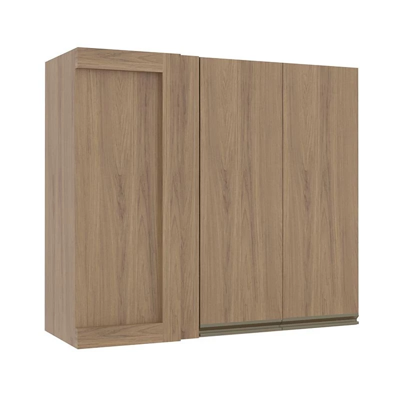 Módulo Armário Aéreo 88x100 Canto Reto Direito 100% MDF Cozinha Modulada Gold Robel Hanover/Hanover