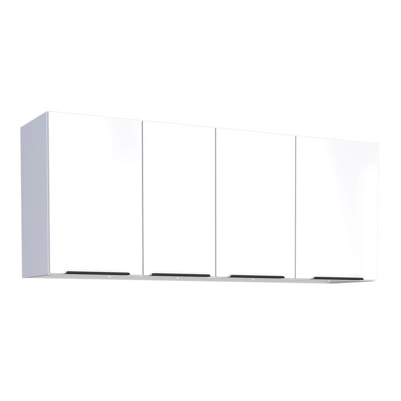 Armário Aéreo de Cozinha Aço 4 Portas Júpiter 140 Cozimax Branco