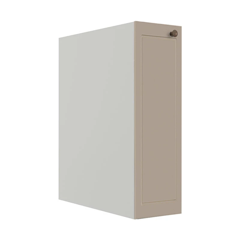Módulo Balcão 20cm 1 Porta 100% MDF Cozinha Modulada Provence Robel Branco/Fendi Matte