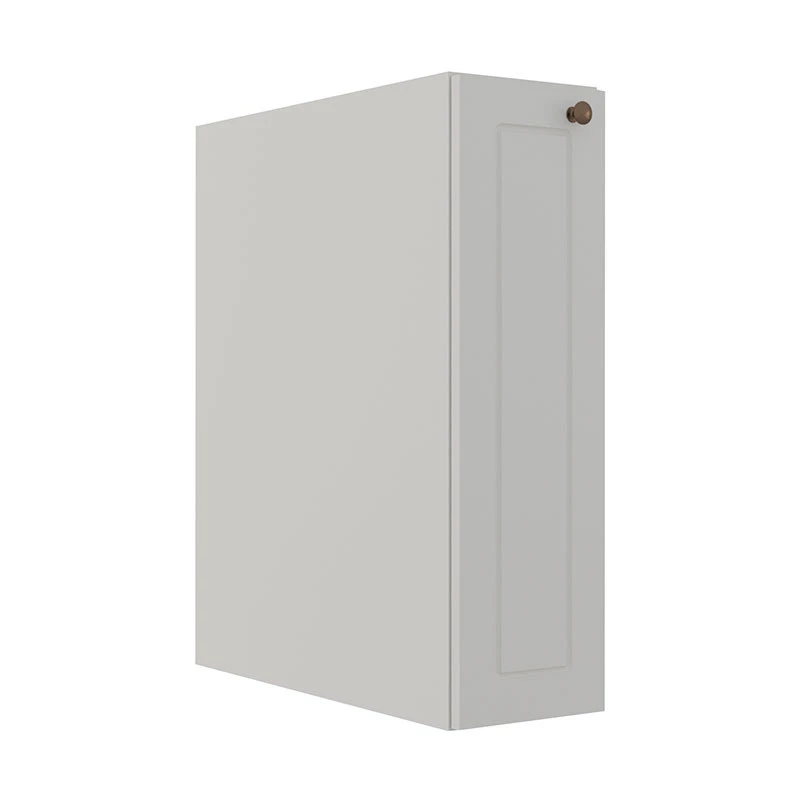 Módulo Balcão 20cm 1 Porta 100% MDF Cozinha Modulada Provence Robel Branco/Branco Matte