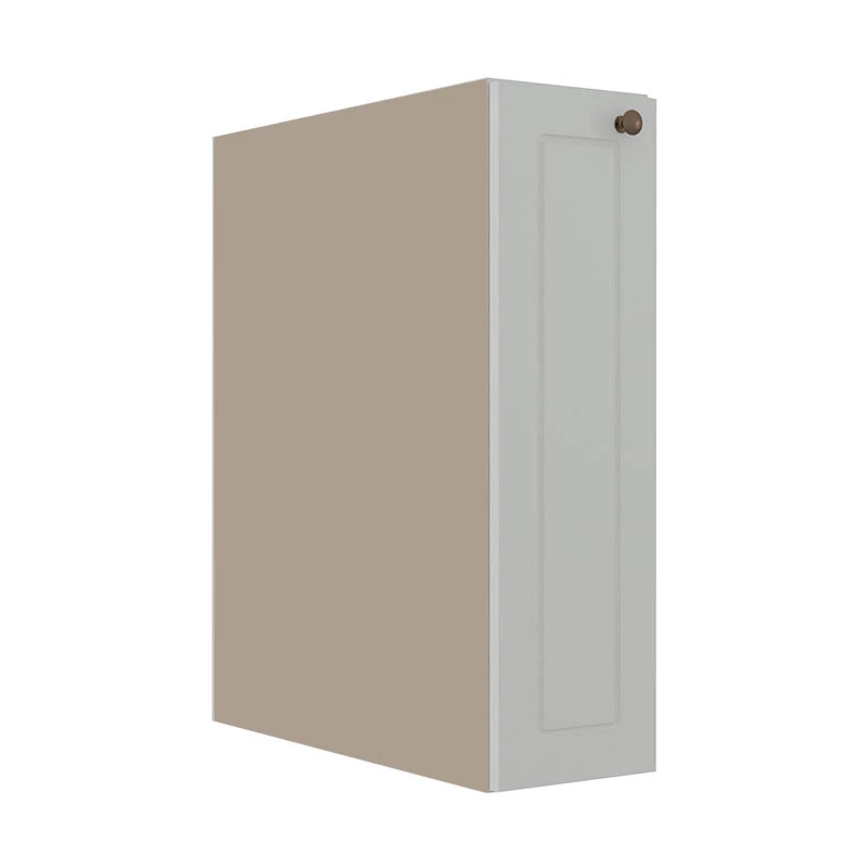 Módulo Balcão 20cm 1 Porta 100% MDF Cozinha Modulada Provence Robel Fendi/Branco Matte