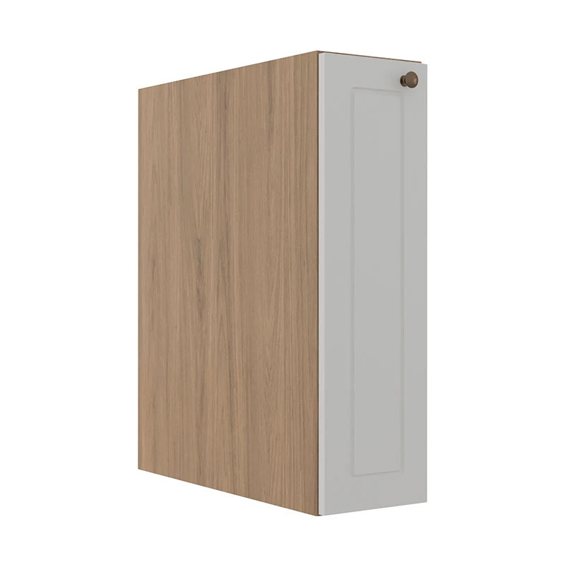 Módulo Balcão 20cm 1 Porta 100% MDF Cozinha Modulada Provence Robel Hanover/Branco Matte