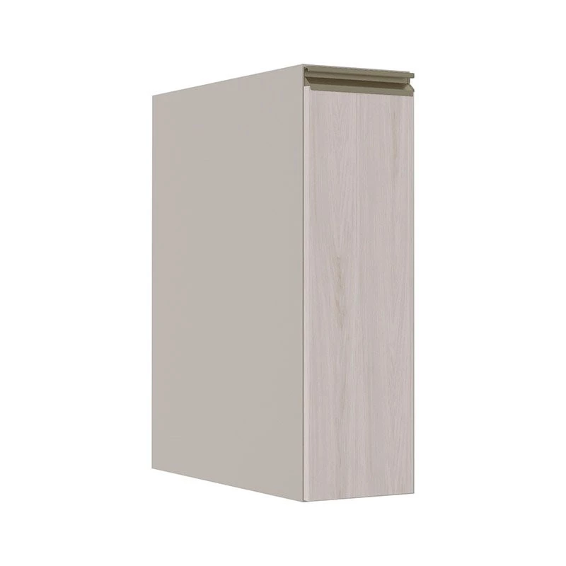 Módulo Balcão 20cm 1 Porta 100% MDF Cozinha Modulada Gold Robel Fendi/Aspen