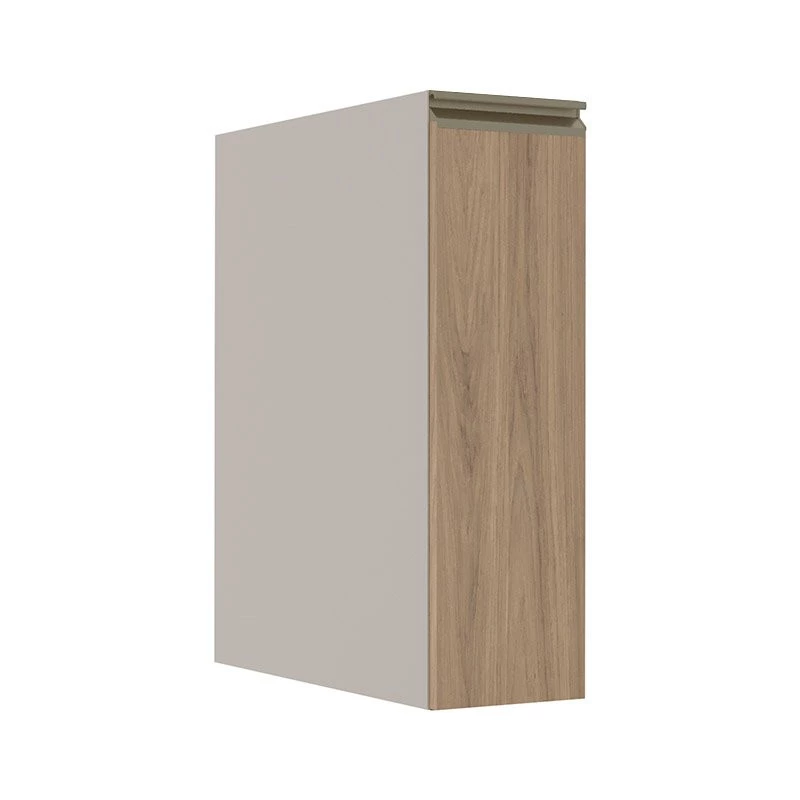Módulo Balcão 20cm 1 Porta 100% MDF Cozinha Modulada Gold Robel Fendi/Hanover