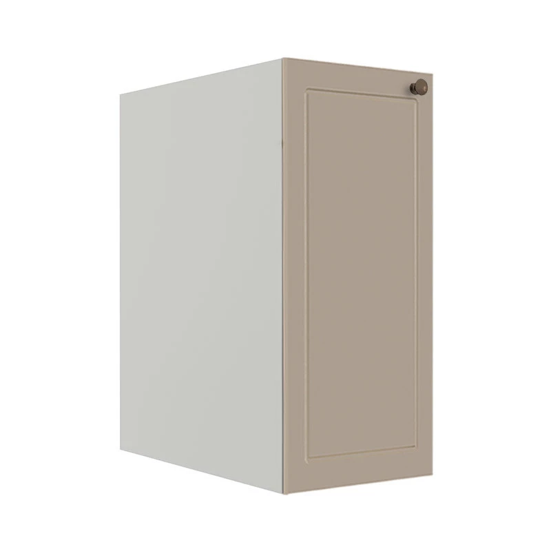 Módulo Balcao 30cm 1 Porta 100% MDF Cozinha Modulada Provence Robel Branco/Fendi Matte