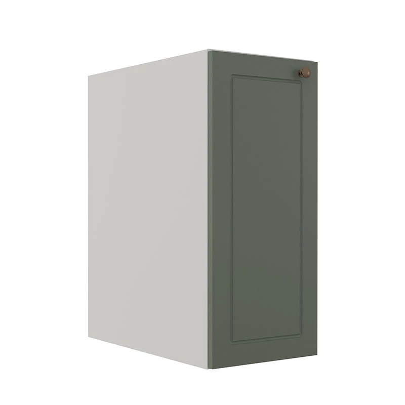 Módulo Balcao 30cm 1 Porta 100% MDF Cozinha Modulada Provence Robel Branco/Salvia Matte