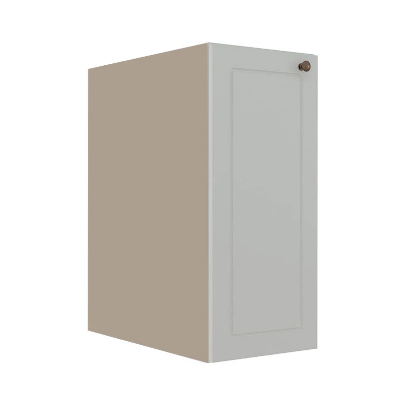 Módulo Balcao 30cm 1 Porta 100% MDF Cozinha Modulada Provence Robel Fendi/Branco Matte