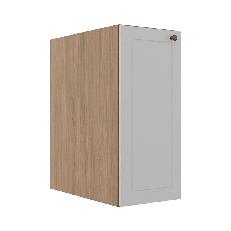 Módulo Balcao 30cm 1 Porta 100% MDF Cozinha Modulada Provence Robel Hanover/Branco Matte