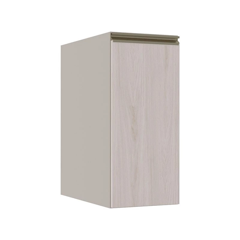 Módulo Balcão 30cm 1 Porta 100% MDF Cozinha Modulada Gold Robel Fendi/Aspen