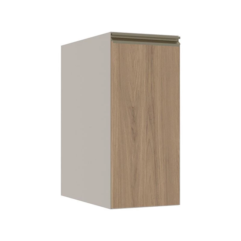 Módulo Balcão 30cm 1 Porta 100% MDF Cozinha Modulada Gold Robel Fendi/Hanover