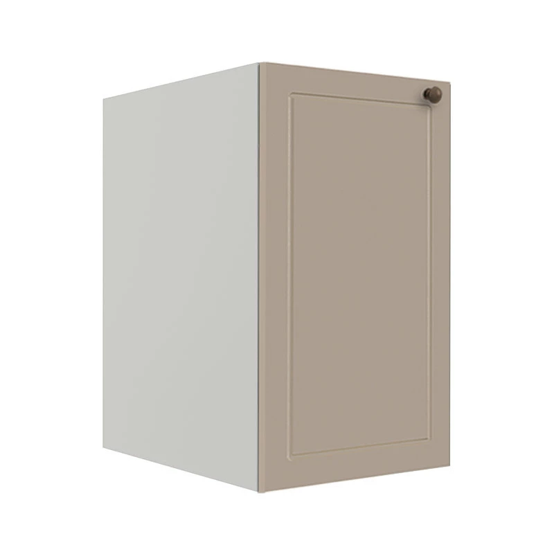 Módulo Balcao 40cm 1 Porta 100% MDF Cozinha Modulada Provence Robel Branco/Fendi Matte