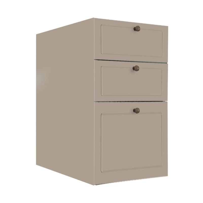 Módulo Balcao 40cm 3 Gavetas 100% MDF Cozinha Modulada Provence Robel Fendi/Fendi Matte