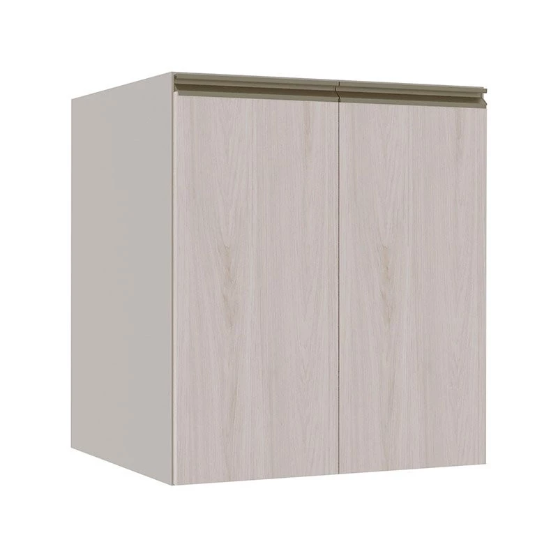 Módulo Balcão 60cm 2 Portas 100% MDF Cozinha Modulada Gold Robel Fendi/Aspen