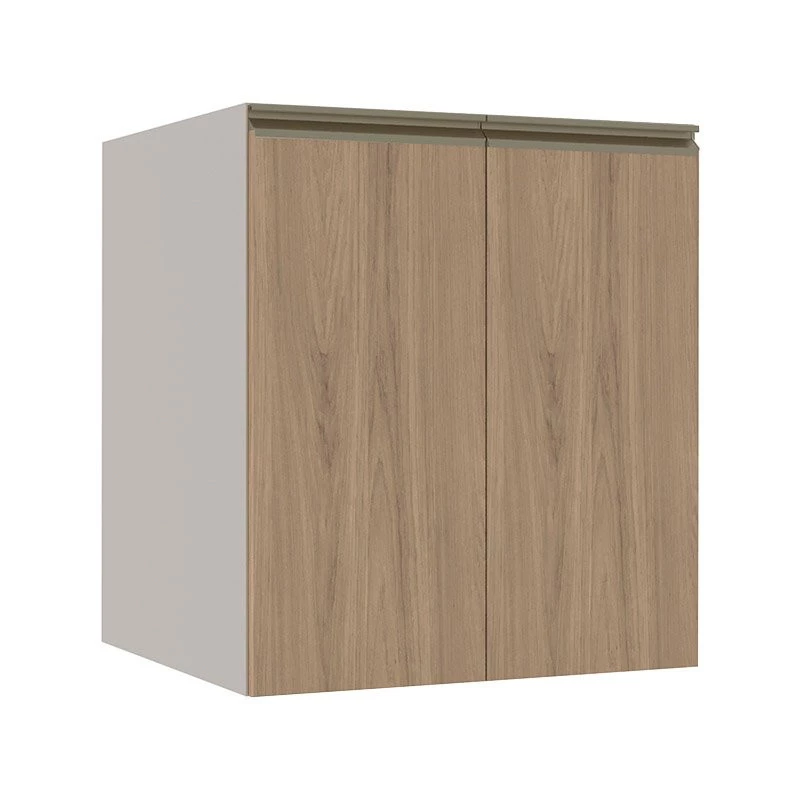 Módulo Balcão 60cm 2 Portas 100% MDF Cozinha Modulada Gold Robel Fendi/Hanover