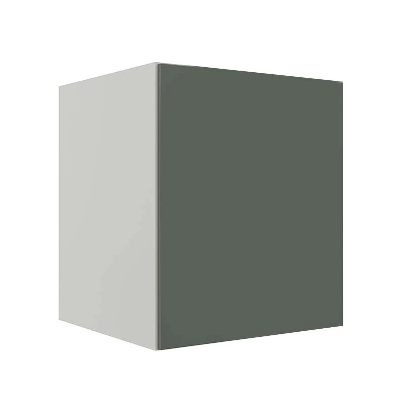 Módulo Balcão 60cm Para Embutir Forno 100% MDF Cozinha Modulada Robel Branco/Salvia Matte
