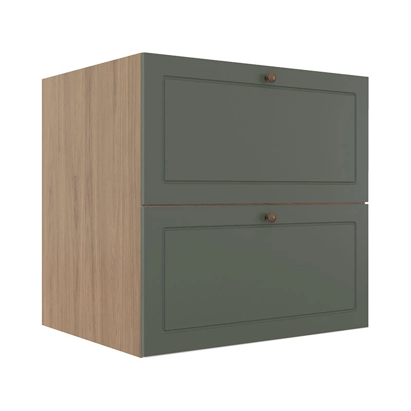 Módulo Balcao 70cm 1 Gaveta 1 Porta Basculante 100% MDF Cozinha Provence Robel Hanover/Salvia Matte