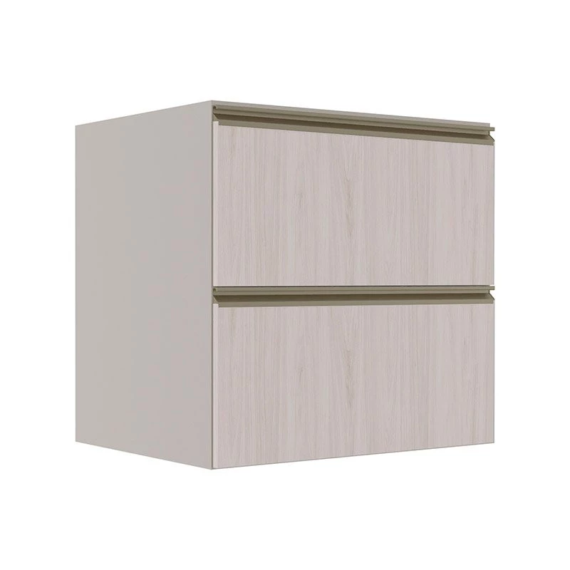 Módulo Balcão 70cm 1 Gaveta 1 Porta Basculante 100% MDF Cozinha Modulada Gold Robel Fendi/Aspen