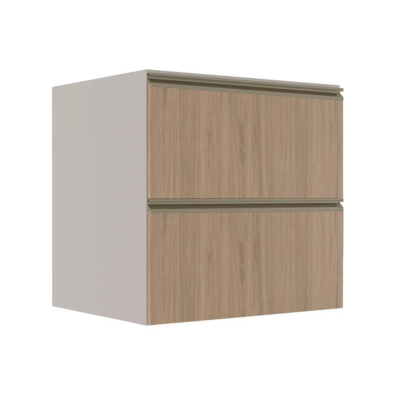 Módulo Balcão 70cm 1 Gaveta 1 Porta Basculante 100% MDF Cozinha Modulada Gold Robel Fendi/Hanover