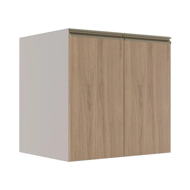 Módulo Balcão 70cm 2 Portas 100% MDF Cozinha Modulada Gold Robel Fendi/Hanover