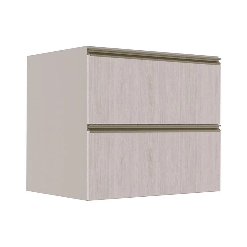 Módulo Balcão 80cm 1 Gaveta 1 Porta Basculante 100% MDF Cozinha Modulada Gold Robel Fendi/Aspen