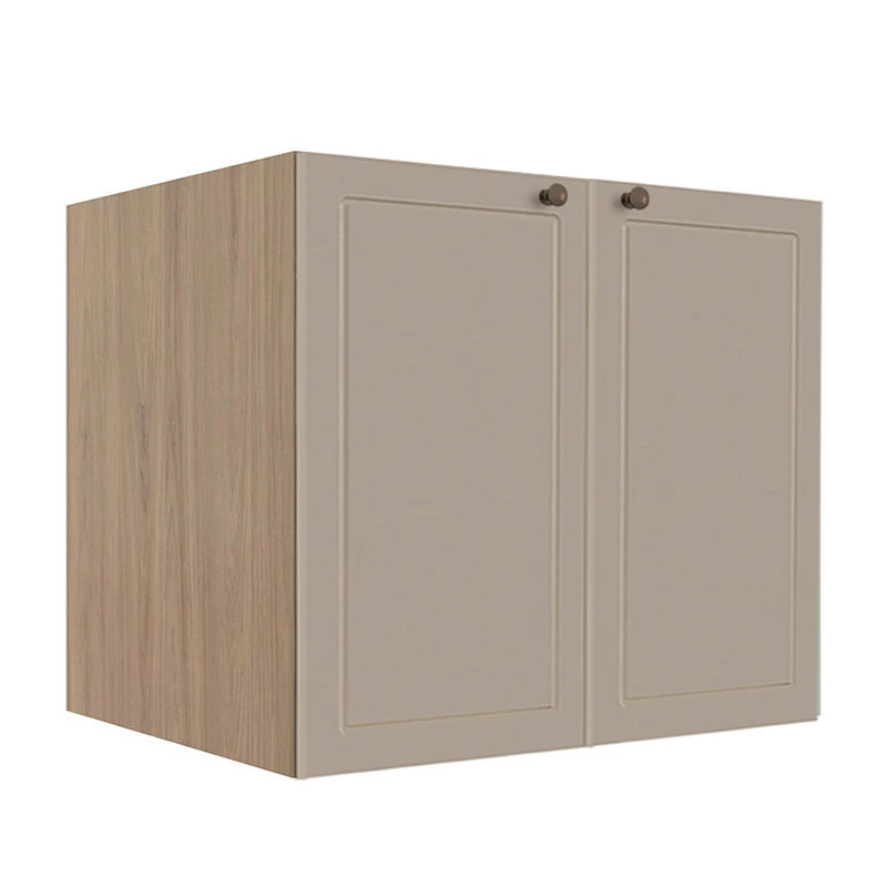 Módulo Balcao 80cm 2 Portas 100% MDF Cozinha Modulada Provence Robel Hanover/Fendi Matte
