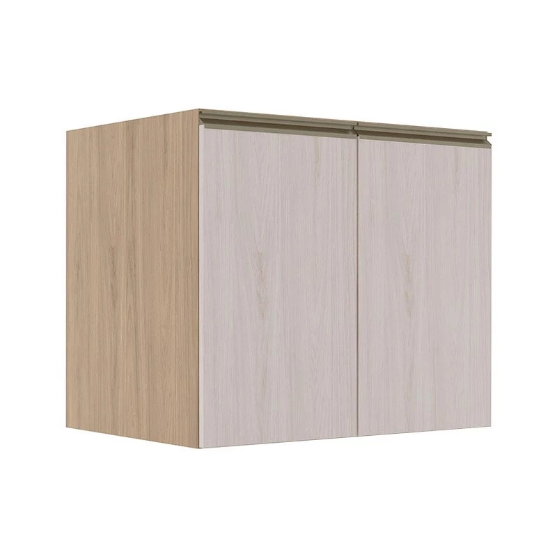 Módulo Balcão 80cm 2 Portas 100% MDF Cozinha Modulada Gold Robel Hanover/Aspen