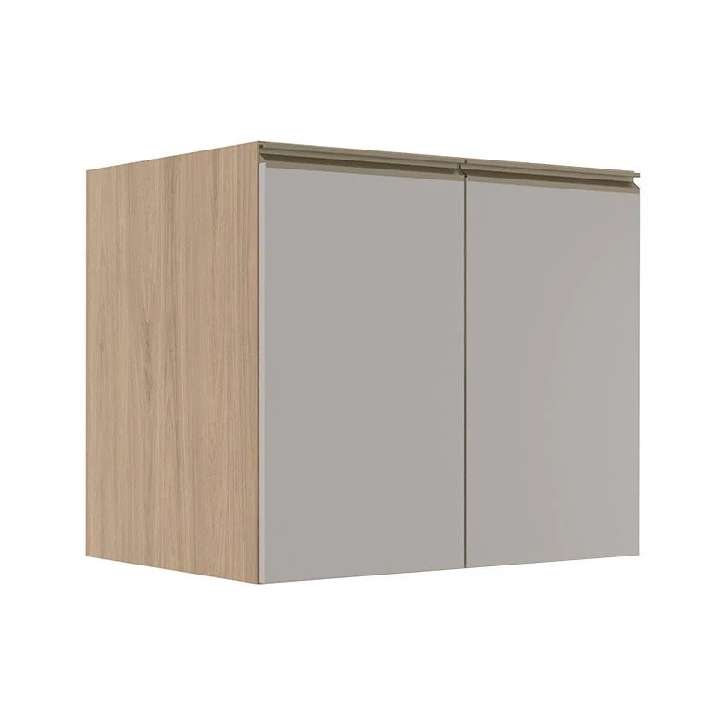 Módulo Balcão 80cm 2 Portas 100% MDF Cozinha Modulada Gold Robel Hanover/Fendi