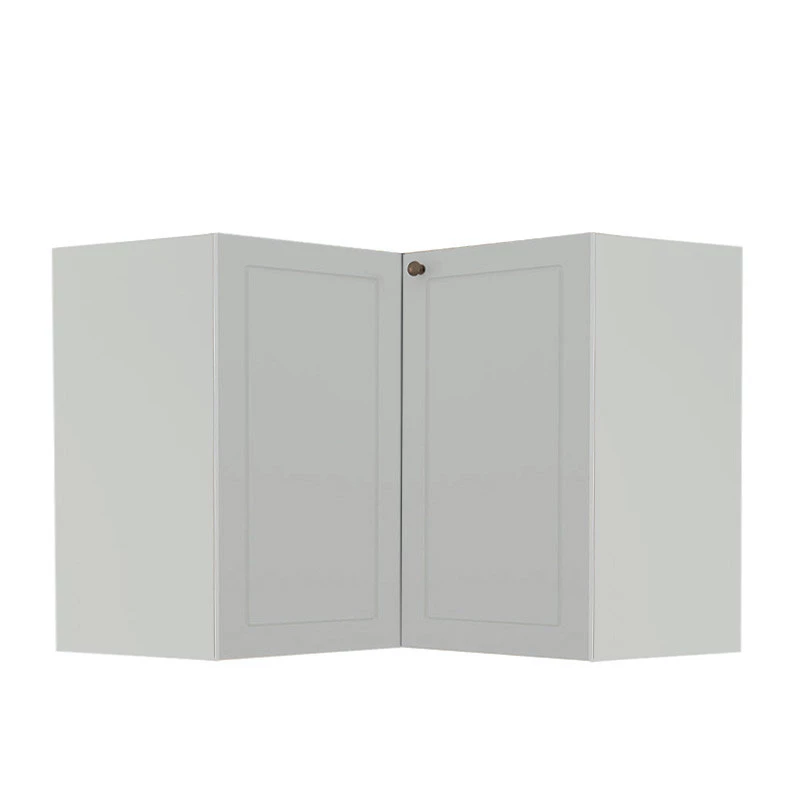 Módulo Balcao de Canto L 94x96cm 100% MDF Cozinha Provence Robel Branco/Branco Matte