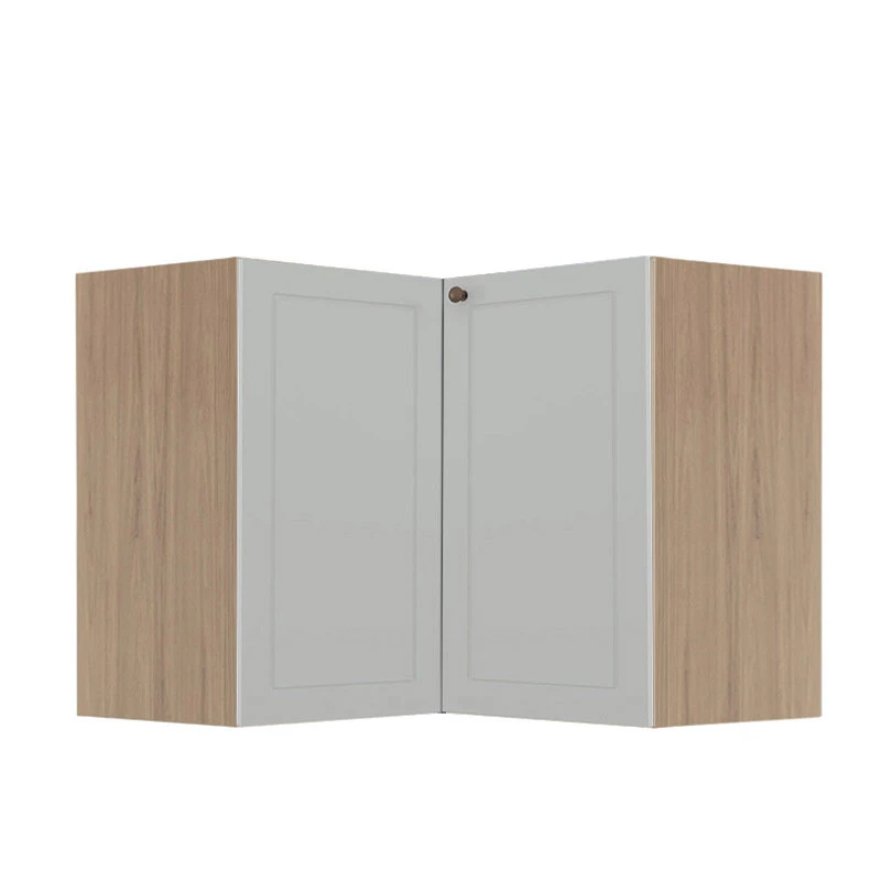 Módulo Balcao de Canto L 94x96cm 100% MDF Cozinha Provence Robel Hanover/Branco Matte