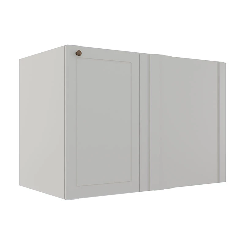 Módulo Balcao de Canto Reto 100cm Direito/Esquerdo 100% MDF Cozinha Provence Robel Branco/Branco Matte