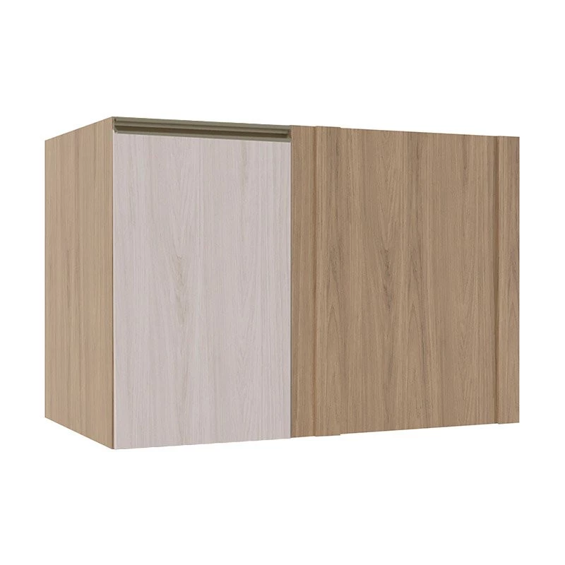 Módulo Balcao De Canto Reto 100cm Esquerdo 100% MDF Cozinha Modulada Gold Robel Hanover/Aspen