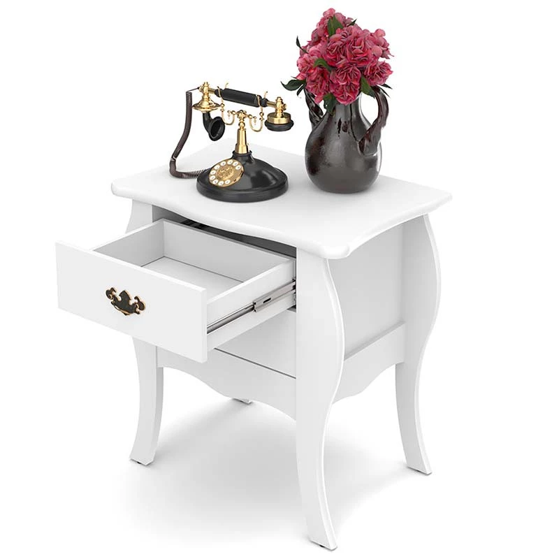 Bombê Retrô Sala Quarto 2 Gavetas 68x45x71 Premier Patrimar Branco