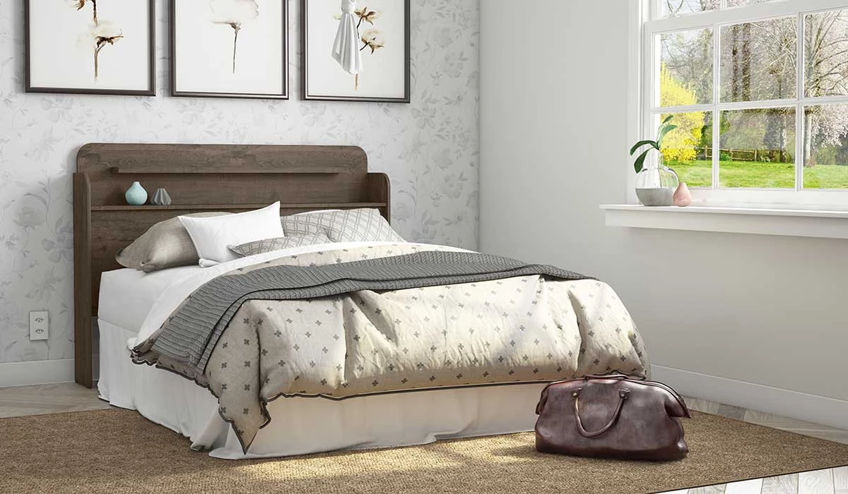 Cabeceira Para Cama Box Casal de 1,38m Rubi Patrimar Imbuia