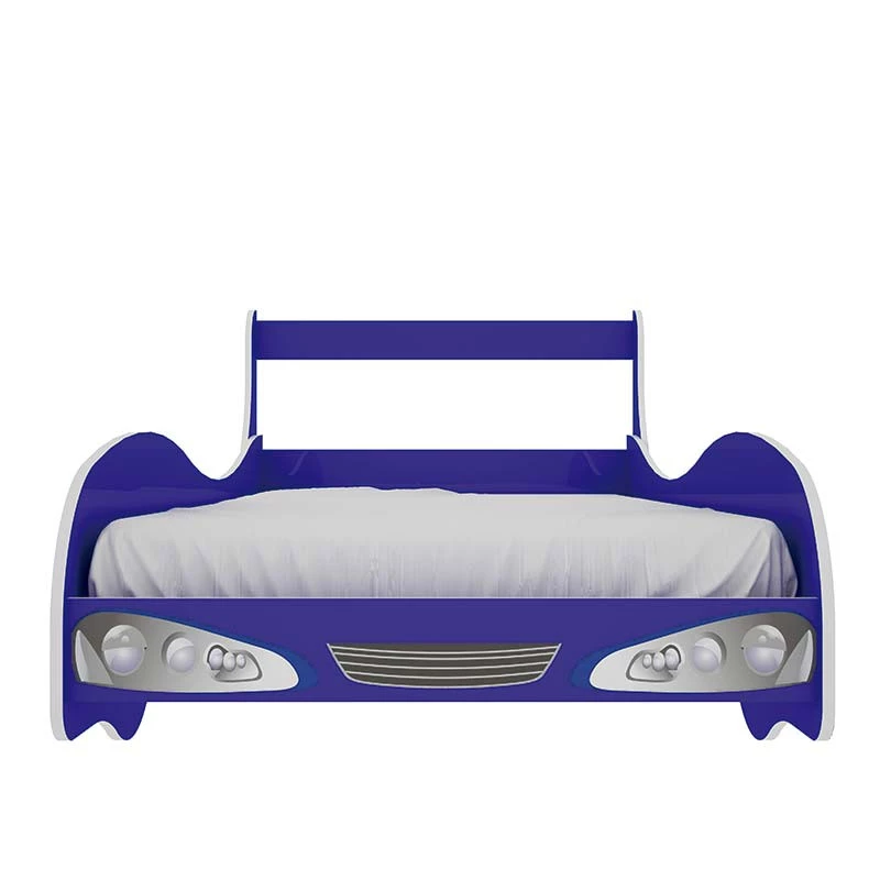 Cama de Solteiro Carro Rally Para Colchão de 88cm Gelius Azul