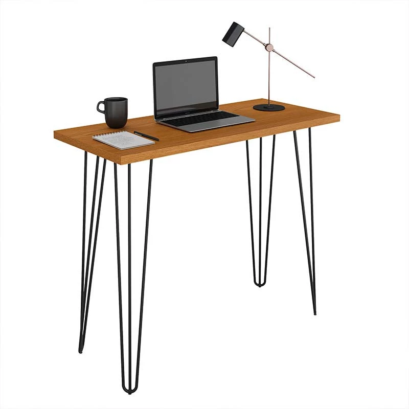 Escrivaninha Aparador 90x40 Pés Ferro Wood EAX Móveis Naturale