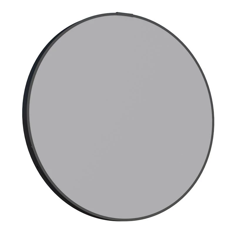 Espelho Para Banheiro Redondo Aço Luna 50 Cozimax Preto