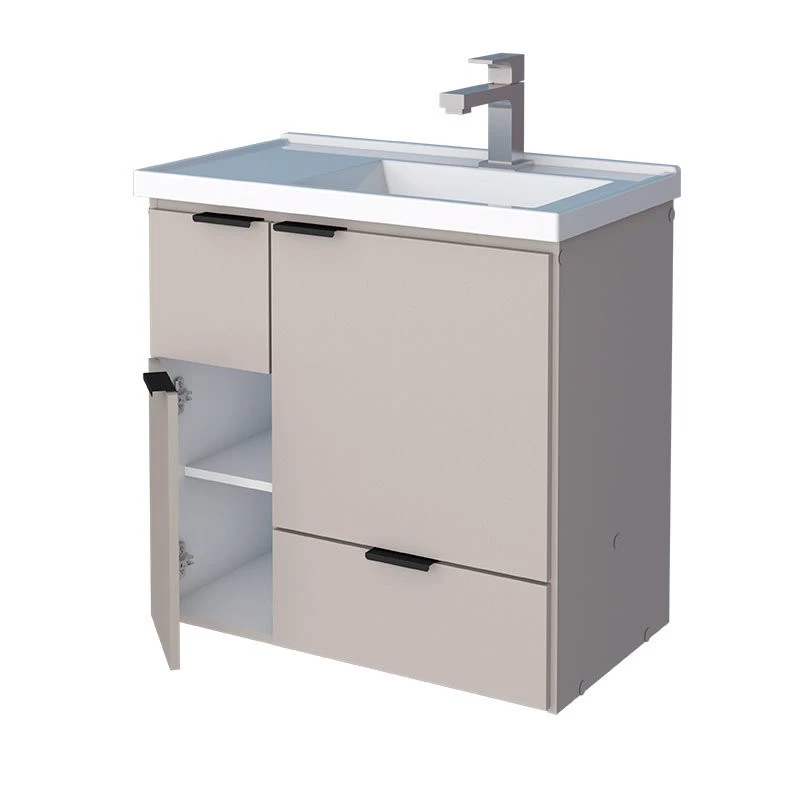 Gabinete Para Banheiro Madeira Orquídea 60 Com Lavatório Cozimax Nude