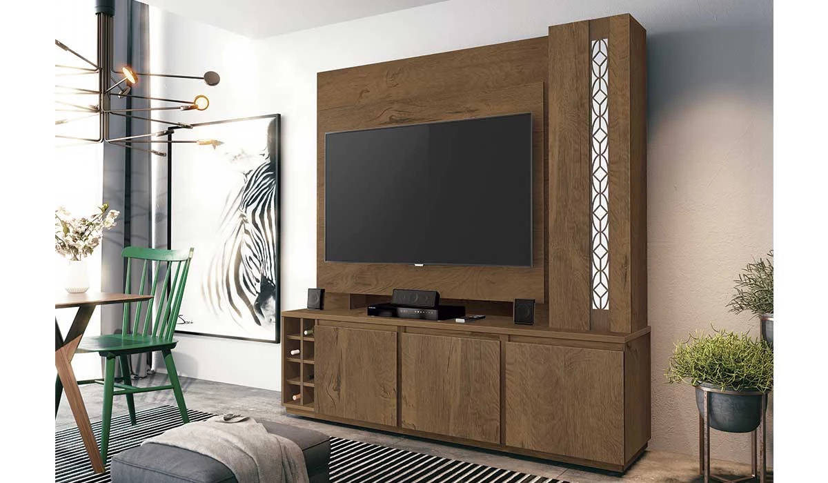 Estante Home Para TV até 55 Capri EDN Naturale